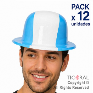 SOMBRERO BOMBIN ARGENTINA  X 12 UNIDADES